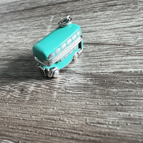 Tiffany & Co. blue enamel double decker bus charm - Picture 10 of 10